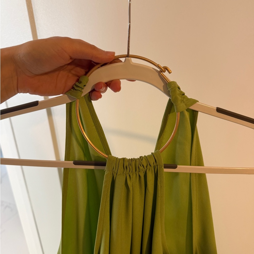 Cult Gaia Lime Green Feather Mini Dress - Picture 5 of 7